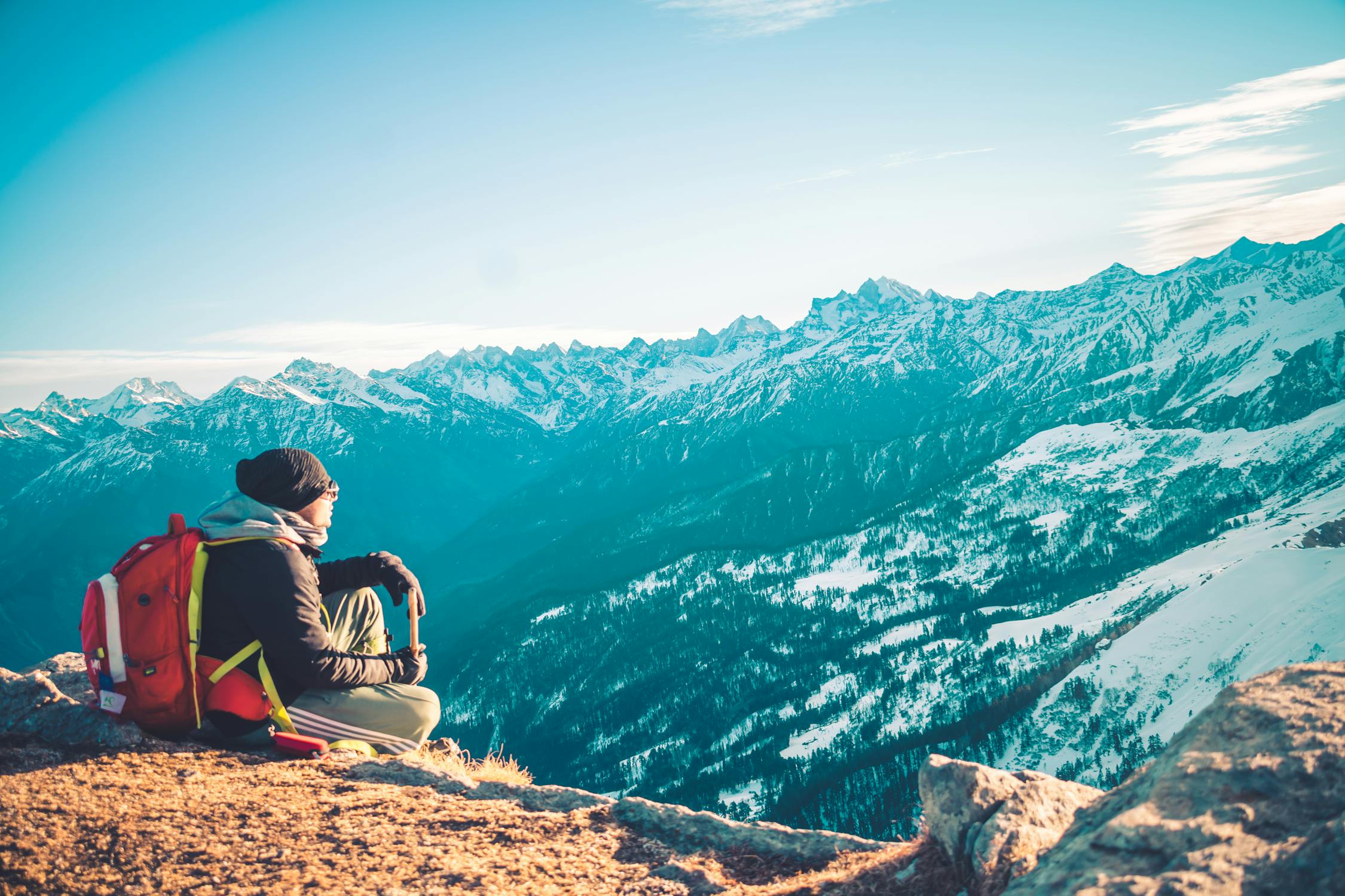 Manali india in winter